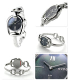 Gucci Horsebit Collection Mother of Pearl Black Dial Silver Steel Strap Watch For Women - YA139503 Buy Now By Gucci