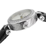 Gucci Diamantissima Diamonds Mother of Pearl Dial Black Leather Strap Watch For Women - YA141511 Buy Now By Gucci