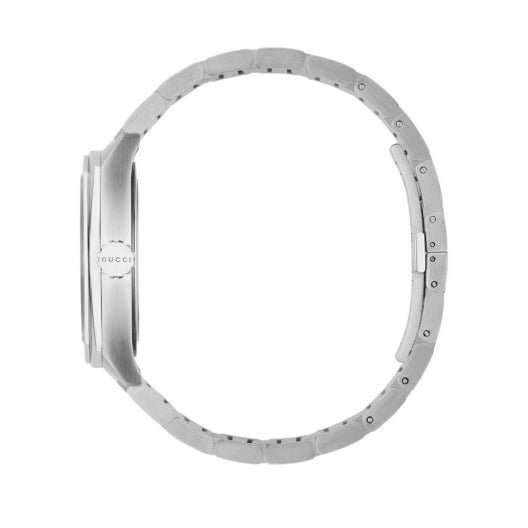 Gucci GG2570 Quartz Black Dial Silver Steel Strap Watch For Men - YA142301 Buy Now By Gucci