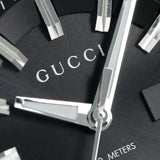 Gucci GG2570 Quartz Black Dial Silver Steel Strap Watch For Men - YA142401 Buy Now By Gucci