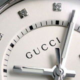 Gucci GG2570 Diamonds White Dial Silver Steel Strap Watch For Women - YA142403 Buy Now By Gucci