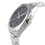 Gucci GG2570 Diamonds Black Dial Silver Steel Strap Watch For Women - YA142404 Buy Now By Gucci