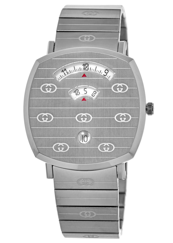 Gucci Grip Quartz Silver Dial Silver Steel Strap Watch For Women - YA157401 Buy Now By Gucci