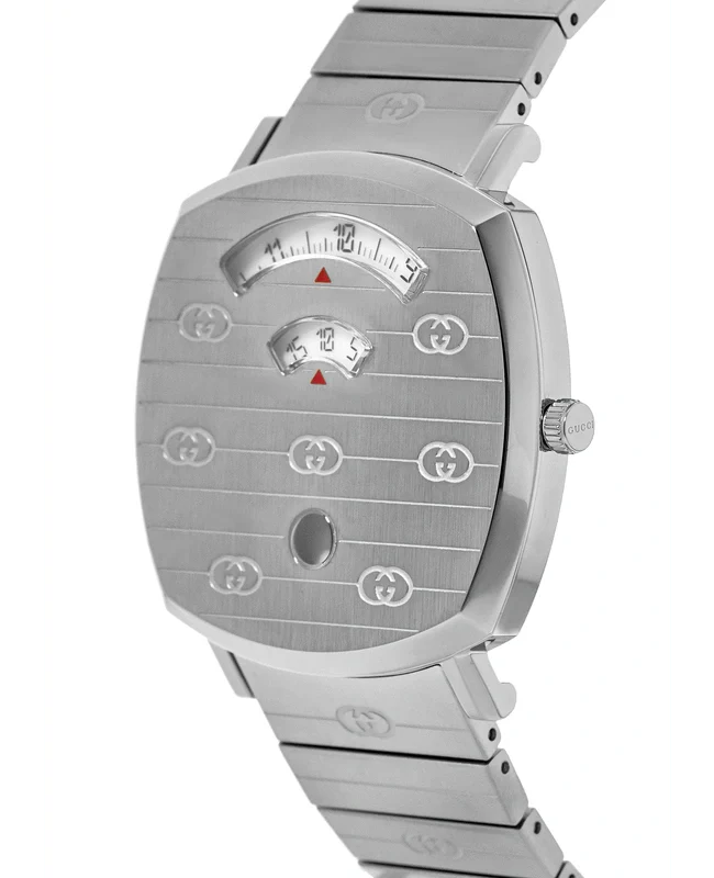 Gucci Grip Quartz Silver Dial Silver Steel Strap Watch For Women - YA157401 Buy Now By Gucci