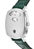 Gucci Grip Quartz Silver Dial Green Leather Strap Watch For Women - YA157404 Buy Now By Gucci