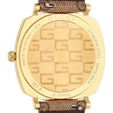 Gucci Grip Disney Mickey Mouse Gold Dial Brown Leather Strap Watch For Women - YA157420 Buy Now By Gucci