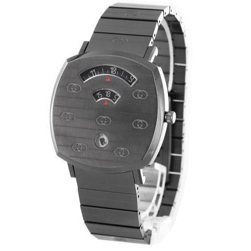 Gucci Grip Quartz Grey Dial Grey Steel Strap Watch For Men - YA157429 Buy Now By Gucci