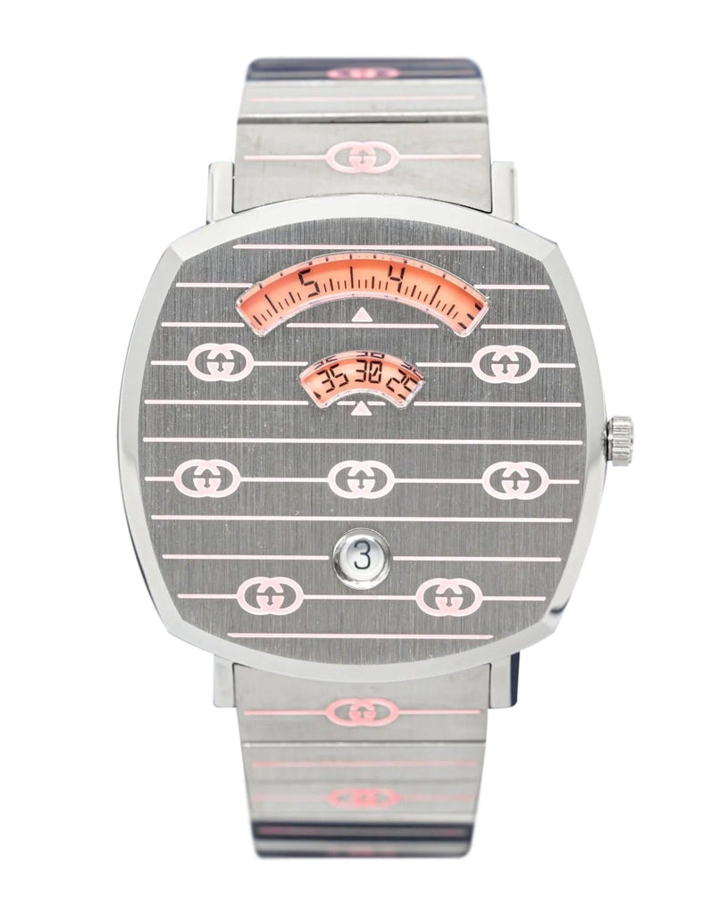 Gucci Grip Quartz Silver Dial Silver Steel Strap Watch For Women - YA157438 Buy Now By Gucci