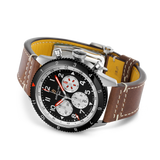 Breitling Super Avi B04 Chronograph GMT 46 Mosquito Black Dial Brown Leather Strap Watch for Men - YB04451A1B1X1 Buy Now By Breitling