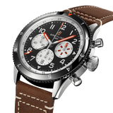 Breitling Super Avi B04 Chronograph GMT 46 Mosquito Black Dial Brown Leather Strap Watch for Men - YB04451A1B1X1 Buy Now By Breitling