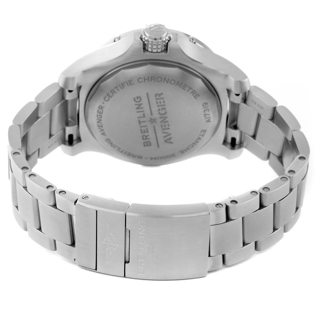 Breitling Avenger Automatic 45mm Seawolf Yellow Dial Silver Steel Strap Strap Watch for Men - A17319101/1A1 Buy Now By Breitling