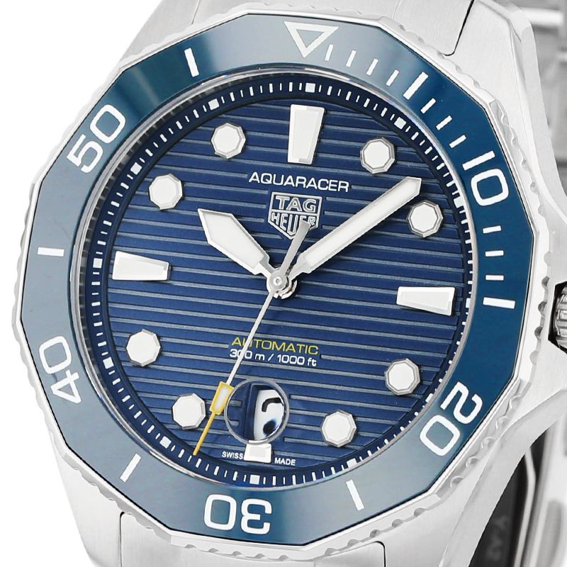 Tag Heuer Aquaracer Professional 300 Automatic Blue Dial Silver Steel Strap Watch for Men - WBP201B.BA0632 Buy Now By Tag Heuer
