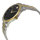 Movado Museum Classic Diamonds Black Dial Two Tone Steel Strap Watch For Men - 0606879 Buy Now By Movado