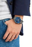 Emporio Armani Chronograph Quartz Blue Dial Grey Steel Strap Watch For Men - AR11481 Buy Now By Emporio Armani
