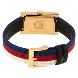 Gucci G-Frame Mother of Pearl Dial White Blue Red Nylon Strap Watch For Women - YA147405 Buy Now By Gucci