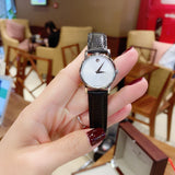 Movado Museum Silver Dial Black Leather Strap Watch For Women - 2100003 Buy Now By Movado