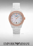 Emporio Armani Ceramica Mother of Pearl Dial White Ceramic Dial Watch For Women - AR1472 Buy Now By Emporio Armani