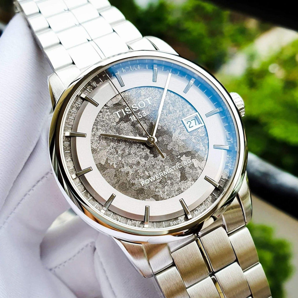 Tissot Luxury Powermatic 80 Anthracite Grey Dial Silver Steel Strap Watch For Men - T086.407.11.061.10 Buy Now By Tissot