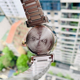 Versace V-Motif Black Dial Two Tone Steel Strap Watch for Women - VERE00518 Buy Now By Versace