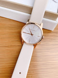 Calvin Klein City Silver Dial White Leather Strap Watch for Women - K2G236X6 Buy Now By Calvin Klein