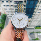 Tissot T Classic Tradition Chronograph White Dial Two Tone Steel Strap Watch For Men - T063.617.22.037.00 Buy Now By Tissot