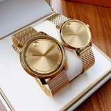 Movado Bold Diamonds Gold Dial Gold Mesh Bracelet Watch For Men - 3600460 Buy Now By Movado