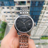 Tissot Le Locle Powermatic 80 Black Dial Silver Steel Strap Watch For Men - T006.407.11.053.00 Buy Now By Tissot