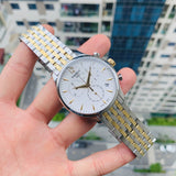 Tissot T Classic Tradition Chronograph White Dial Two Tone Steel Strap Watch For Men - T063.617.22.037.00 Buy Now By Tissot
