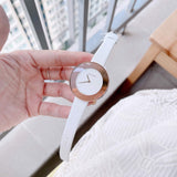 Calvin Klein Chic White Dial White Leather Strap Watch for Women - K7N236K2 Buy Now By Calvin Klein