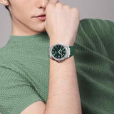 Salvatore Ferragamo F-80 Classic Green Dial Green Leather Strap Watch for Men - SFDT00119 Buy Now By Salvatore Ferragamo