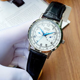 Citizen Eco Drive Silver Dial Black Leather Strap Watch For Men - AO9000-06B Buy Now By Citizen