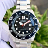 Citizen Mechanical Black Dial Silver Steel Strap Watch For Men - NJ0120-81E Buy Now By Citizen