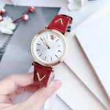 Versace V-Twist Silver Dial Red Leather Strap Watch for for Women - VELS00519 Buy Now By Versace