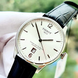 Tissot Chemin Des Tourelles Powermatic 80 Silver Dial Black Leather Strap Watch For Men - T099.407.16.037.00 Buy Now By Tissot