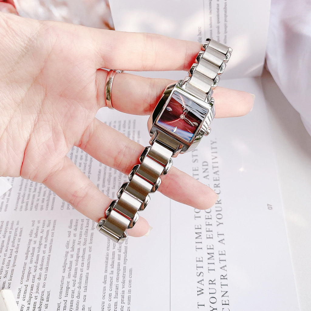 Tissot T Wave Black Dial Silver Steel Strap Watch for Women - T02.1.285.52 Buy Now By Tissot