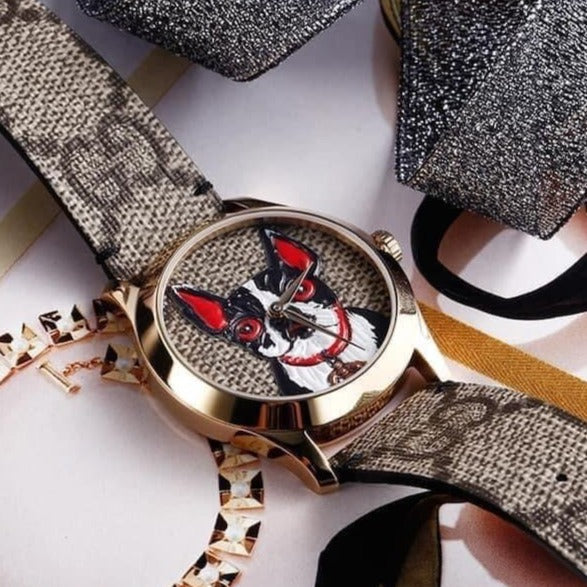 Gucci G Timeless Brown Dial Brown Leather Strap Watch For Women - YA1264056 Buy Now By Gucci