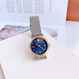 Versace Meander Blue Dial Silver Mesh Bracelet Watch for Women - VELW00520 Buy Now By Versace