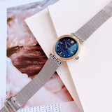 Versace Meander Blue Dial Silver Mesh Bracelet Watch for Women - VELW00520 Buy Now By Versace