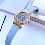 Versace V-Motif Grey Dial Blue Leather Strap Watch for Women - VERE00318 Buy Now By Versace