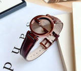 Gucci Interlocking Iconic Brown Dial Brown Leather Strap Watch For Women - YA133207 Buy Now By Gucci