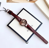 Gucci Interlocking Iconic Brown Dial Brown Leather Strap Watch For Women - YA133207 Buy Now By Gucci