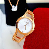 Calvin Klein Class White Dial Rose Gold Steel Strap Watch for Women - K6R23626 Buy Now By Calvin Klein
