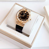 Versace Greca Black Dial Black Leather Strap Watch for Women - VEVH00320 Buy Now By Versace