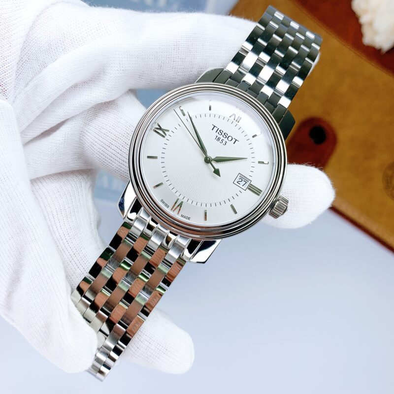 Tissot T Classic Bridgeport Silver Dial Silver Mesh Bracelet Watch For Men - T097.410.11.038.00 Buy Now By Tissot