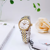 Tissot Ballade Powermatic 80 Mother of Pearl Silver Dial Two Tone Steel Strap Watch For Women - T108.208.22.117.00 Buy Now By Tissot