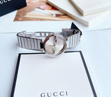Gucci G Interlocking Silver Dial Silver Steel Strap Watch For Women - YA133308 Buy Now By Gucci