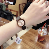 Movado Bold Rose Gold Dial Brown Leather Strap Watch For Women - 3600438 Buy Now By Movado