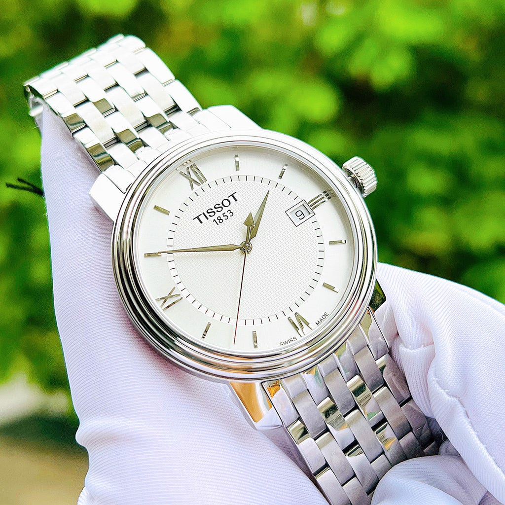 Tissot T Classic Bridgeport Silver Dial Silver Mesh Bracelet Watch For Men - T097.410.11.038.00 Buy Now By Tissot