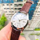 Tissot Gentleman Powermatic 80 Silicium Silver Dial Brown Leather Strap Watch For Men - T127.407.16.031.01 Buy Now By Tissot