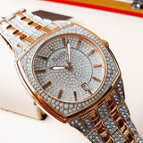 Bulova Phantom Crystal Silver Dial Two Tone Steel Strap Watch for Men - 98B324 Buy Now By Bulova